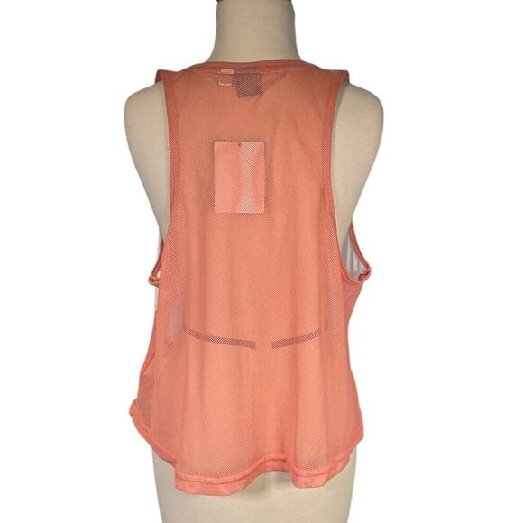 Puma Modern Sports Women's Tank White Pink Mesh Back Polyester NWT Size Large - Picture 3 of 9